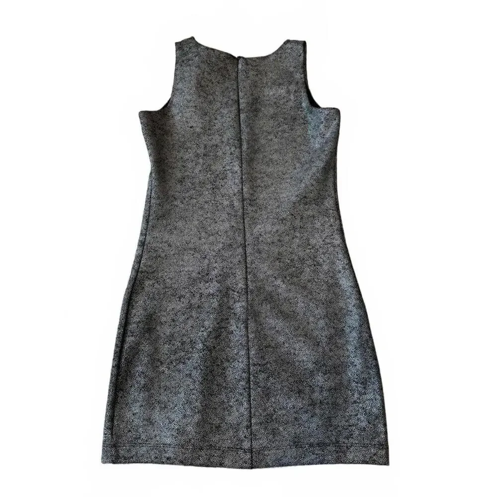 By‎ Debra Black & Silver Sparkle Keyhole Sheath Dress Size Small (8-10)